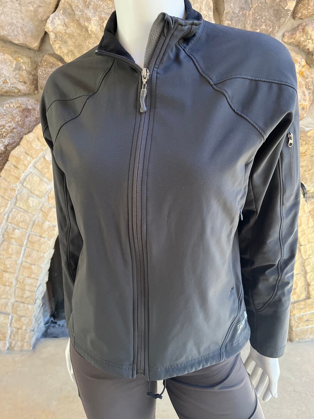 REI Full Zip Gray Jacket Zipped Pockets Women's Size Medium